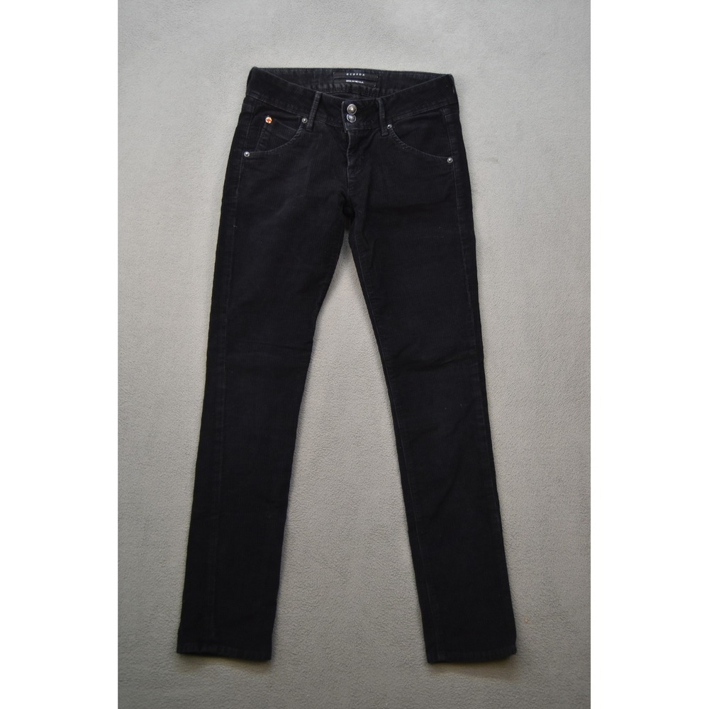 Hudson Corduroy Jeans Womens Size 25 Black Made in USA Waist 26 Inseam 29 Y2K